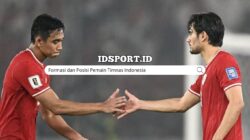 Formasi dan Posisi Pemain Timnas Indonesia