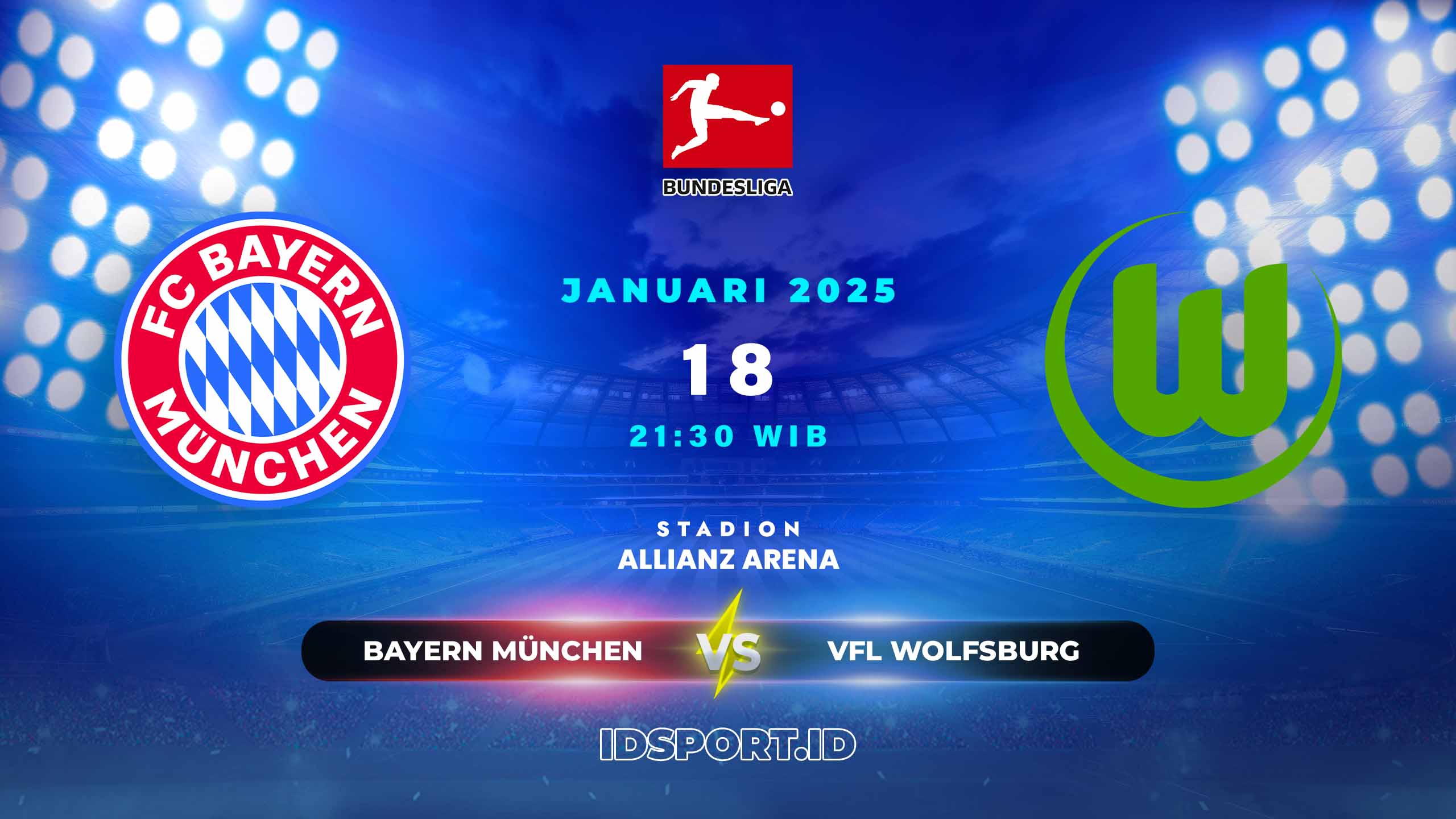 Prediksi Skor Pertandingan Bayern München vs VfL Wolfsburg Bundesliga