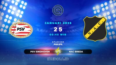 Prediksi Skor Pertandingan PSV Eindhoven vs NAC Breda, Eredivisie