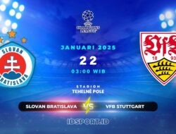 Prediksi Skor Pertandingan Slovan Bratislava vs VfB Stuttgart, Champions League