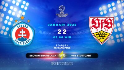 Prediksi Skor Pertandingan Slovan Bratislava vs VfB Stuttgart, Champions League
