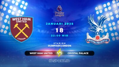 Prediksi Skor Pertandingan West Ham United vs Crystal Palace, Premier League